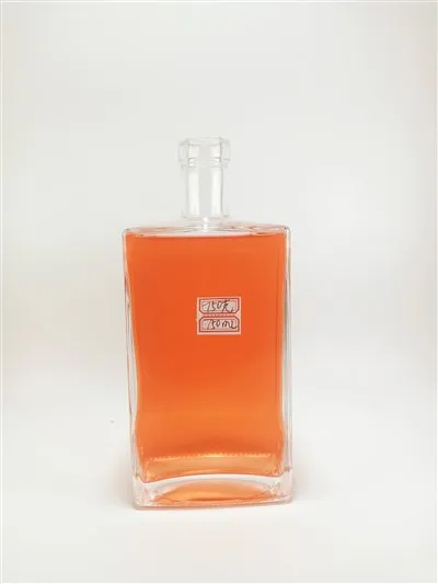 750 ml négyzet alakú likőr vodka üveg